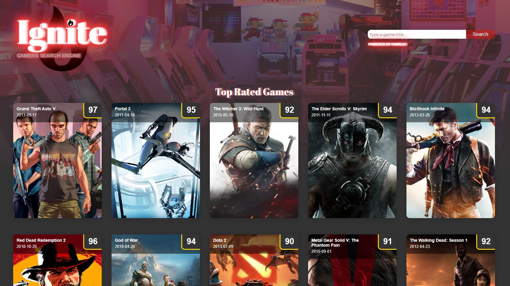 Screenshot of featured project